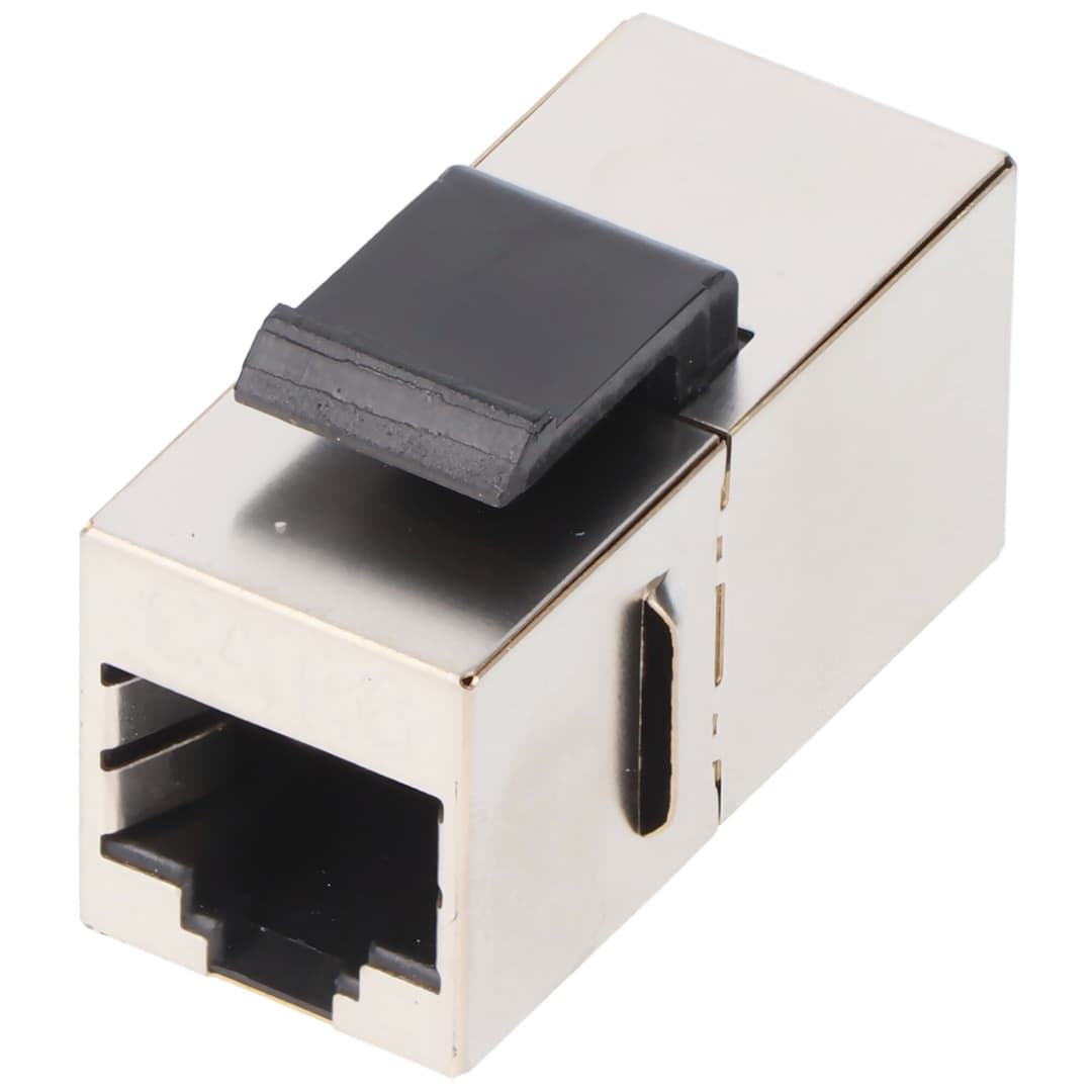 Goobay Keystone Module RJ45 couplage/connecteur CAT 6, STP - largeur 15,9 mm, 2x prise RJ45 (8P8C)