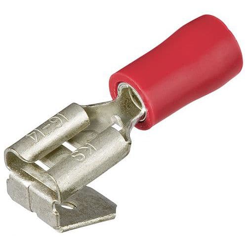 Cosse Clip Ã Languette IsolÃ©e Rouge 6.3x0.8mm / 0.5 - 1.0mmÂ²