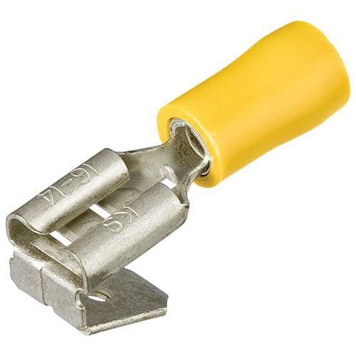 Cosse Clip Ã Languette IsolÃ©e Jaune 6.3 X 0.8mm / 4 - 6mmÂ²