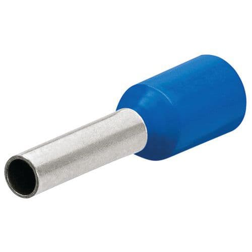 Embouts De CÃ¢bles IsolÃ©s Bleu 25mmÂ² - Longueur 16mm - 200 PiÃ¨ces