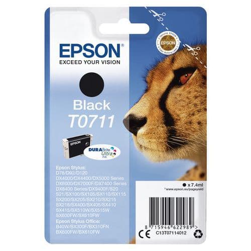 Cartouche D'encre - T0711 - Noir - 450 Pages - Epson
