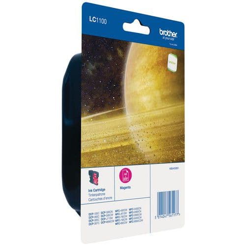 Cartouche D'encre - Lc-1100 - Magenta - 750 Pages - Brother