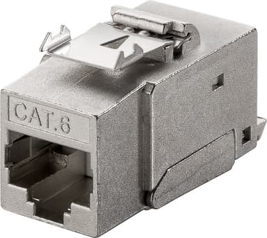 Goobay Keystone Module RJ45 CAT 6, STP - largeur 17 mm, type crocodile, bornier pour montage LSA (sans outil), SNAP-IN