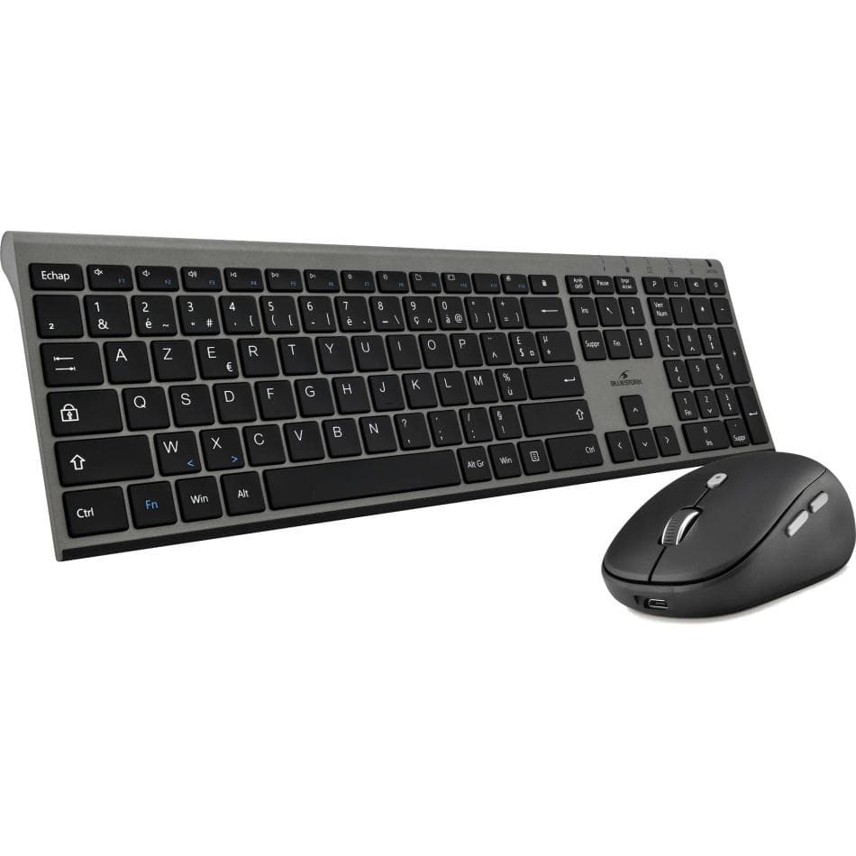 Ensemble clavier / souris BLUESTORK PACK-WL-PC-BK/FR